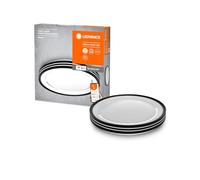 LEDVANCE ORBIS JADEN SMART+ WiFi luminaire Ø 48cm, plafonnier LED gradable pour l'intérieur, 30W, température de couleur 2700-6500K, 3300 lm, blanc avec anneau noir et anneaux lumineux sur les côtés