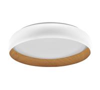 LEDVANCE ORBIS Livia LED avec anneau en métal, décor blanc/bois, 36W, | , Indoor Wall Lighting, 520.00 Millimetres dia, , pack de 1