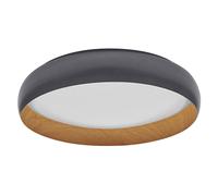 LEDVANCE ORBIS Livia LED avec anneau en métal, décor gris/bois, 36W, 2000lm, 300