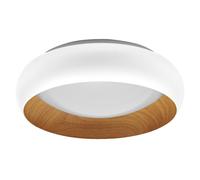 LEDVANCE ORBIS Livia LED avec anneau métallique, décor blanc/bois, 16W, 750lm, 3