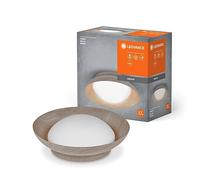 LEDVANCE ORBIS MADRID PLAFICATION 305 mm, couleurs en bois, prises 2XE27, peut être équipée d'une lampe intelligente, de design moderne, de boîtier en métal, adapté à l'intérieur, rond IP20