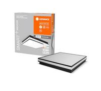 LEDVANCE ORBIS MAGNET SMART+ Wi-Fi 45x45cm, plafonnier LED à gradation pour l'intérieur, 42W, température de couleur 3000 - 6500K, 4200 lumen, lampe design avec cadre magnétique innovant, noir