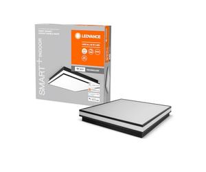 LEDVANCE ORBIS MAGNET SMART+ Wi-Fi 45x45cm, plafonnier LED à gradation pour l'intérieur, 42W, température de couleur 3000-6500K, 4200 lumen, lampe design avec cadre magnétique innovant, noir