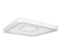LEDVANCE ORBIS STELLA SMART+ WiFi luminaire - 48x48cm - plafonnier LED dimmable pour l'intérieur - 32W - température de couleur 2700 - 6500K - 3250 lumen - 2 LED RGB module - design carré - blanc} Bla