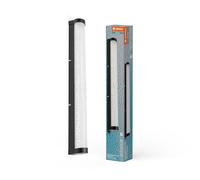 LEDVANCE ORBIS Tube LED-Spiegel-/Wandleuchte, schwarz, Glas mit Blaseneffekt, 12W, 1100lm, dimmbar, 3000/4000K via Wandschalter einstellbar, 60cm Durchmesser, IP44 Schutz vor Fremdkörpern/Spritzwasser