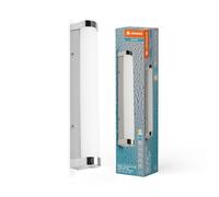 LEDVANCE ORBIS Tube miroir/applique muraavec LED, verre dépoli/chrome, 9W, 900lm, dimmable, 3000/4000K, diamètre 40cm, protection IP44 contre les corps étrangers/projections d'eau
