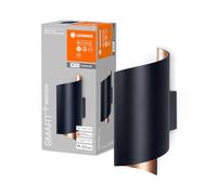 LEDVANCE Applique LED ORBIS TWIST SMART+ Wi‑Fi – 12W 3000–6500K 600lm noir/cuivre 23x12cm