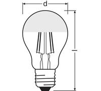Ledvance/Osram Ampoule LED Classique E27 6,5W 650Lm 2700K 300° IP20