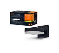 LEDVANCE Applique murale d'extérieur ENDURA Classic Spot Square, noire, avec culot GX53 (max 12W) pour un remplacement facile de la lampe, tête orientable, protection IP44