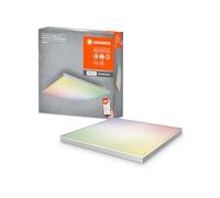 LEDVANCE Plafonnier LED intelligent, panneau intérieur avec technologie WiFi, couleur de la lumière modifiable (3000K-6500K), couleurs RVB modifiables, 30cm x 30cm, compatible avec Google et Alexa