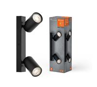 Ledvance Plafonnier LED Lampe Murale Spot Octagone Noir 6,8W GU10 Blanc Chaud