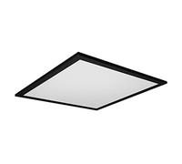 LEDVANCE Plafonnier LED WiFi noir, 28W, 2000LM, 3000-6500K, 45x45 cm, applique à gradation, technologie RGB, Planon, contrôlable via une application ou des assistants vocaux comme Alexa ou Google,