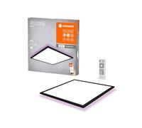 LEDVANCE Plafonnier LED WiFi noir, 40W, 2700LM, 3000-6500K, 60x60 cm, applique à gradation, technologie RGB, Smart+Planon, contrôlable par application ou assistant vocal Alexa ou Google
