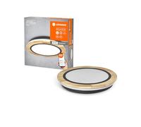 LEDVANCE Plafonnier SMART+ ORBIS Wifi Wood, 24W, 2950lm, 400mm, lumière blanche réglable (2700K-6500K), dimmable, bois certifié FSC, contrôlable par application, compatible avec Amazon, Google, etc.