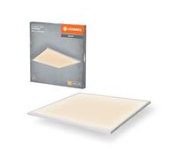 LEDVANCE Planon Plus plafonnier blanc avec technologie LED avancée, 36 W, forme carrée (600 x 600 mm), couleur de lumière blanc chaud à 3000 K, boîtier en aluminium, diffuseur PMMA dépoli