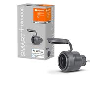 LEDVANCE Prise intelligente pour l'extérieur avec technologie WiFi dans un design compact,pour intégrer des appareils conventionnels dans la maison intelligente,contrôlable avec Alexa et Google,1-pack