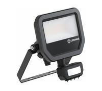 Ledvance Projecteur LED Aluminium Noir 17W 2400lm 100D - 840 Blanc Froid | IP65 - Détecteur De Mouvement Et De Lumière - Symétrique