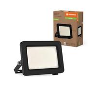 LEDVANCE Projecteur LED de classe d'efficacité énergétique A, boîtier en aluminium noir, 10 W, 1750 lm, pour applications extérieures, design compact, léger, installation facile