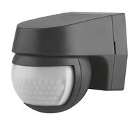 LEDVANCE Sensor Wall 110 | Détecteur Extérieur 2-en-1 de Mouvement & Crépusculaire | Capteur mural | Angle de détection 110° | Gris foncé | Etanche IP44