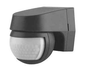 LEDVANCE Sensor Wall 110 | Détecteur Extérieur 2-en-1 de Mouvement & Crépusculaire | Capteur mural | Angle de détection 110° | Gris foncé | Etanche IP44
