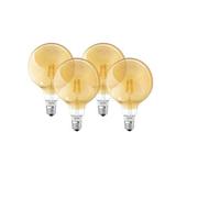 Ledvance SMART+ Ampoule LED à filament Vintage Connectée|E27|Globe Ambrée|Dim.|Blanc Chaud 2500K|5, 5watts (Équiv. 45watts) - 600 Lumens|Bluetooth - Pilotable avec Siri Via Apple Homekit