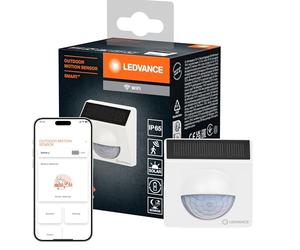 LEDVANCE SMART+ Capteur extérieur pour détection de mouvement avec technologie WiFi et cellule solaire