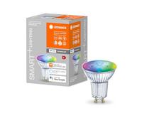 LEDVANCE Lampe à réflecteur LED intelligente avec technologie WiFi, base GU10, couleur de la lumière variable (2700-6500K), couleurs RVB variables, dimmable, remplacement 50W, SPOT RGBW, paquet de 1