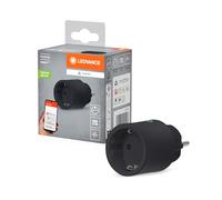 LEDVANCE SMART+ Indoor Plug, Prise intelligente avec Matter over WiFi, pour l'intégration d'appareils conventionnels dans la maison intelligente, compatible avec Alexa, Google& Apple, noir, pack de 1