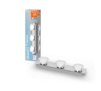 LEDVANCE Smart LED éclairage salle de bain chrome, 18W, 1800LM, 3000-6500K, 48cm, IP44, Orbis applique ronde, éclairage salle de bain avec wifi, dimmable, contrôlable via app et assistant vocal