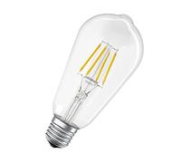 LEDVANCE SMART + LED Filament Edison, lampe Bluetooth avec E27, peut être obscurci, remplacé 50W ampoule à incandescence, blanc chaud, Compatible avec Apple HomeKit et Smart + App pour Android