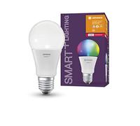 LEDVANCE Smart + LED, lampe ZigBee avec chaud de base E27 blanc jusqu'à ce que la lumière du jour, changement de couleur RVB, Compatible avec Philips Hue Pont