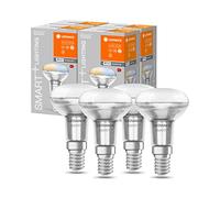 LEDVANCE Smart LED R50 spot avec technologie Wifi, culot E14, couleur de la lumière modifiable (2700-6500K), remplace les ampoules classiques 40W à réflecteur, paquet de 4
