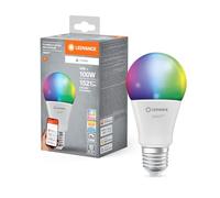 LEDVANCE SMART+ MATT LED Lampe, White Frost Optics, 14W, 1521LM, Forme de lampe à incandescence classique avec E27, Couleur Lumière et Lumière blanche, avec Vocal Control, jusqu'à 20 000 HRs, 1-Pack
