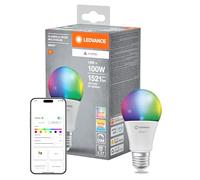 LEDVANCE SMART+ MATT LED Lampe, White Frost Optics, 14W, 1521LM, Forme de lampe à incandescence classique avec E27, Couleur Lumière et Lumière blanche, avec Vocal Control, jusqu'à 20 000 HRs, 1-Pack