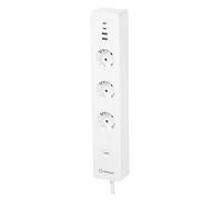 LEDVANCE Smart Plug WiFi, bandeau de prises triple avec protection contre les surcharges et les surtensions, y compris les connexions USB, contrôlable via l'application WiFi, Alexa et Google