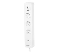 LEDVANCE Smart Plug WiFi, Bandeau de Prises Triple avec Protection Contre Les surcharges et Les surtensions, y Compris Les connexions USB, contrôlable Via l'application WiFi, Alexa et Google
