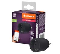 LEDVANCE SMART+ Prise intelligente pour intérieur avec technologie ZigBee, intègre des appareils conventionnels dans la maison intelligente, compatible avec Alexa ou Google, noir, pack de 1