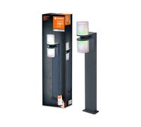 LEDVANCE SMART+ WI-FI UPDOWN FLARE 80 cm - lampadaire LED gradable gris foncé pour usage extérieur en aluminium durable, contrôle des couleurs RGB, 14 W, 3000 Kelvin blanc chaud, 1000 lumen, IP44