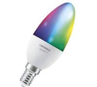 LEDVANCE SMART+ WiFi Candle Ampoule LED intelligente - E14 - dimmable - 2700-6500K - couleurs RVB modifiables - remplacement 40W - bougie - paquet de 1} blanc G
