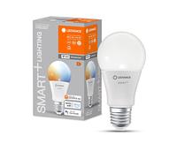 LEDVANCE SMART+ WIFI LED lamp, white frosted look, 9W, 806lm, classic bulb shape with E27 base, adjustable white light, dimmable, app or voice control, life of up to 20,000 HR, paquete de 4