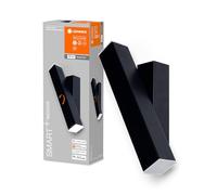 LEDVANCE SMART+ WIFI ORBIS WALL CROSS - applique murale, dimmable avec WIFI via app, 12W, 3000-6500K blanc chaud à blanc froid, 600lm, éclairage vers le haut et vers le bas, 30x 10cm, noir