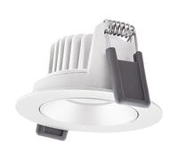 Ledvance Spot LED Adjust Aluminium Blanc 8W 680lm 36D - 930 Blanc Chaud | Diamètre 68mm - IP20 - Meilleur rendu des couleurs - Dimmable
