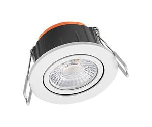 Ledvance Spot LED Spot Combo Adjust Aluminium Blanc 6W 600lm 60D - 827-830-840 CCT | 82mm - Diamètre 68mm - IP65 - Meilleur Rendu Des Couleurs