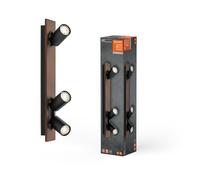 LEDVANCE Spot Mercury 3X3.4W927GU10 BKLEDV, 10.2 W, Wood Decor|Black