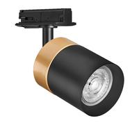 LEDVANCE TRACKLIGHT Tête de lampe pour système de rail, or/noir, avec culot GU10, peut être équipée d'une lampe simple ou intelligente, smart, WiFi, design de type loft, classe de protection IP20