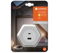 LEDVANCE - Veilleuse Lunetta Hexagon prise usb blanc chaud