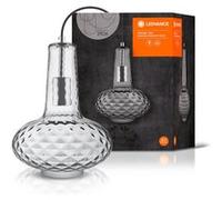 LEDVANCE Vintage Edition 1906 Carved Pendant Pear gris fumé Luminaire en suspension E27 sans ampoule} gris fumé G