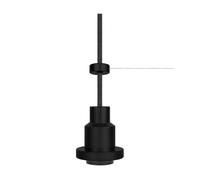 LEDVANCE Vintage Edition 1906, suspension, noir, douille E27, plafonnier, système de câble de traction flexible, IP20, boîtier en aluminium