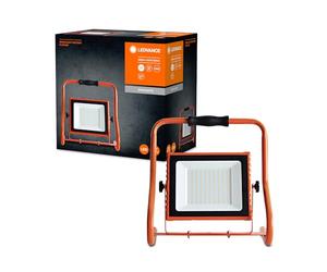 LEDVANCE Worklight LED rechargeable - 110° Projecteur de chantier LED 30W, 2400 Lumens, 4000 K blanc froid, IP 44, tête de lampe pivotante, lampe pour l'extérieur et l'intérieur