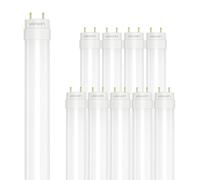 Ledvion - 10X Tube LED TL 60CM avec starter LED inclus, 9W, 6500K, 100lm/W, 30.000 heures de fonctionnement